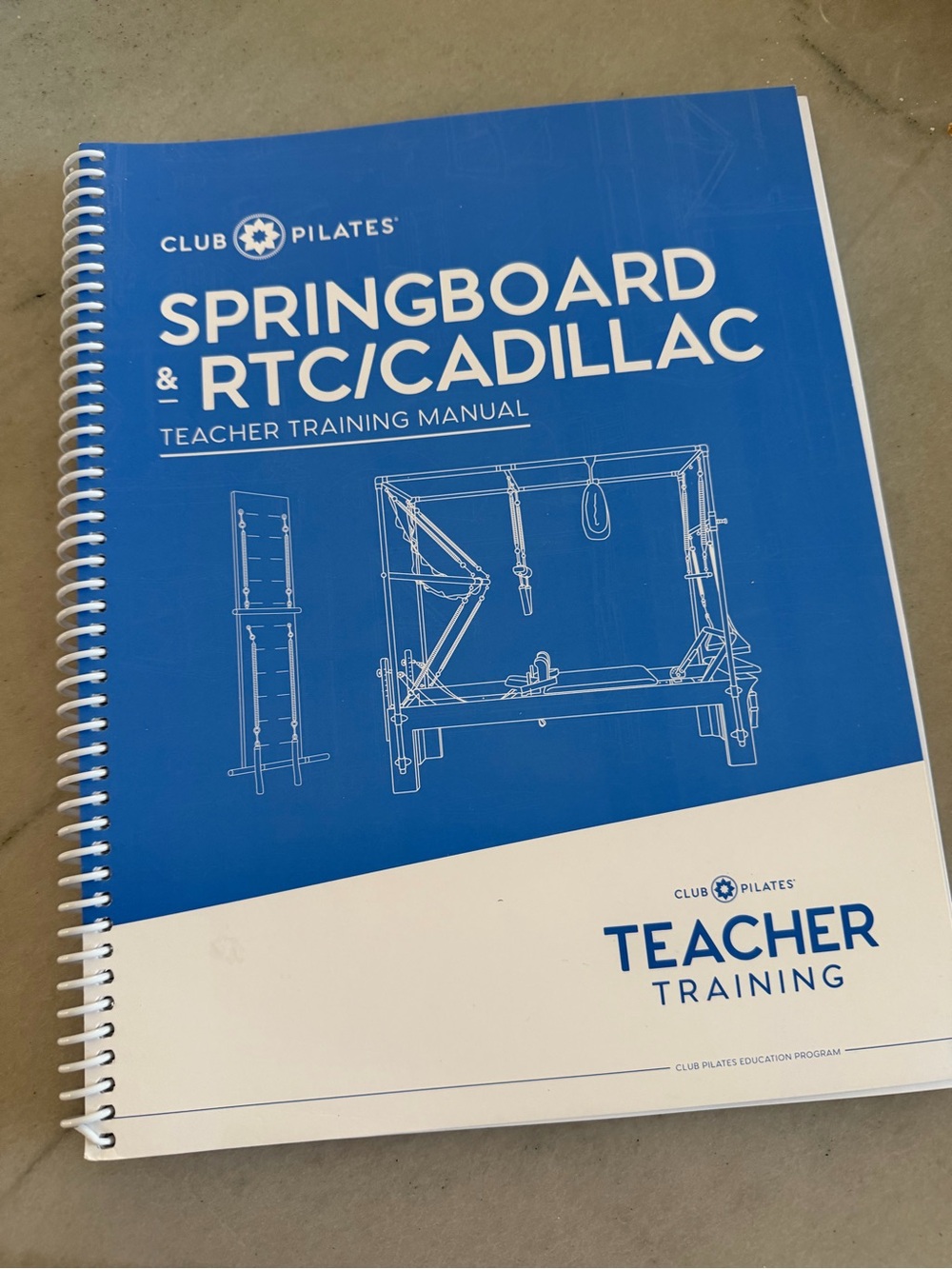 Springboard & RTC/Cadillac Teacher Training Manual - 147pages NEW